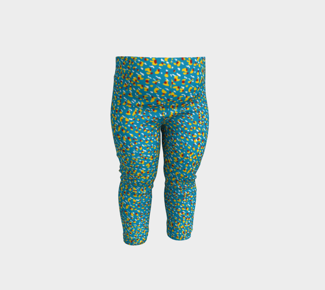 Floral Wave Toddler Leggings preview #1