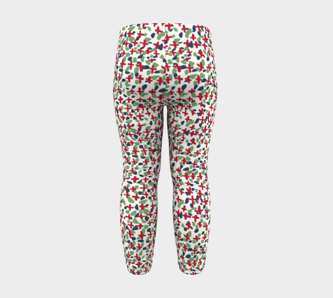 Messy Floral Toddler Leggings preview #8