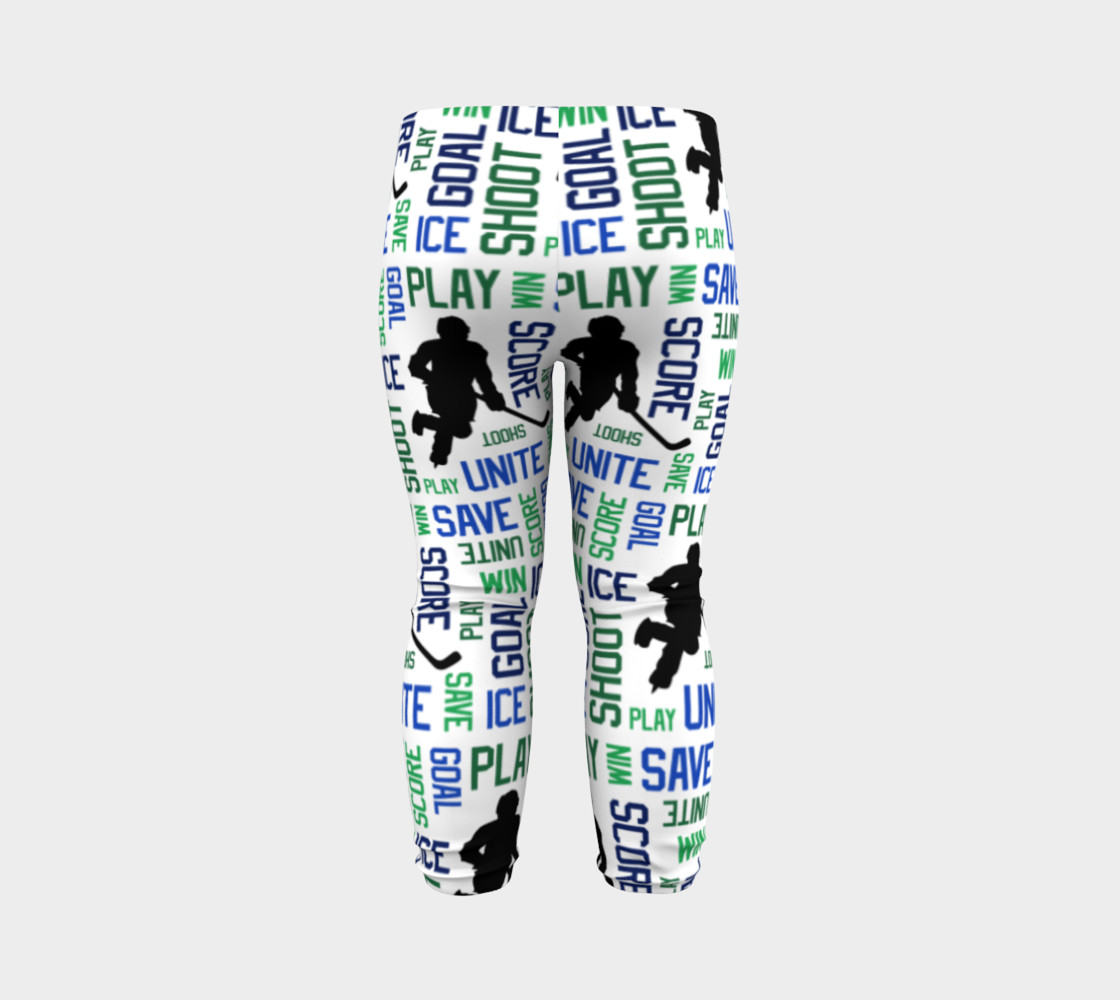 For the Love of Hockey - Blue and Green Baby Leggings preview #7
