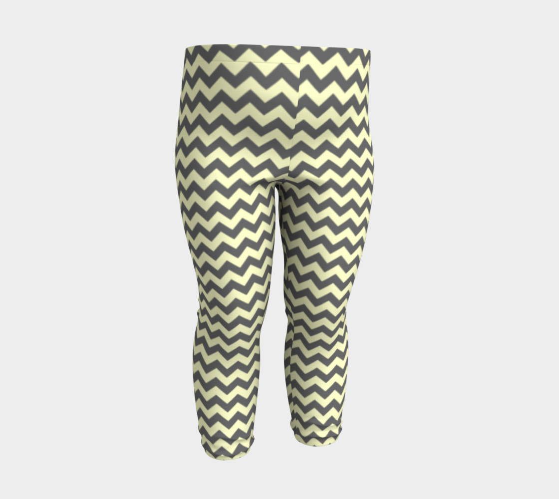 GREY & LINEN CHEVRON BABY LEGGINGS preview #3