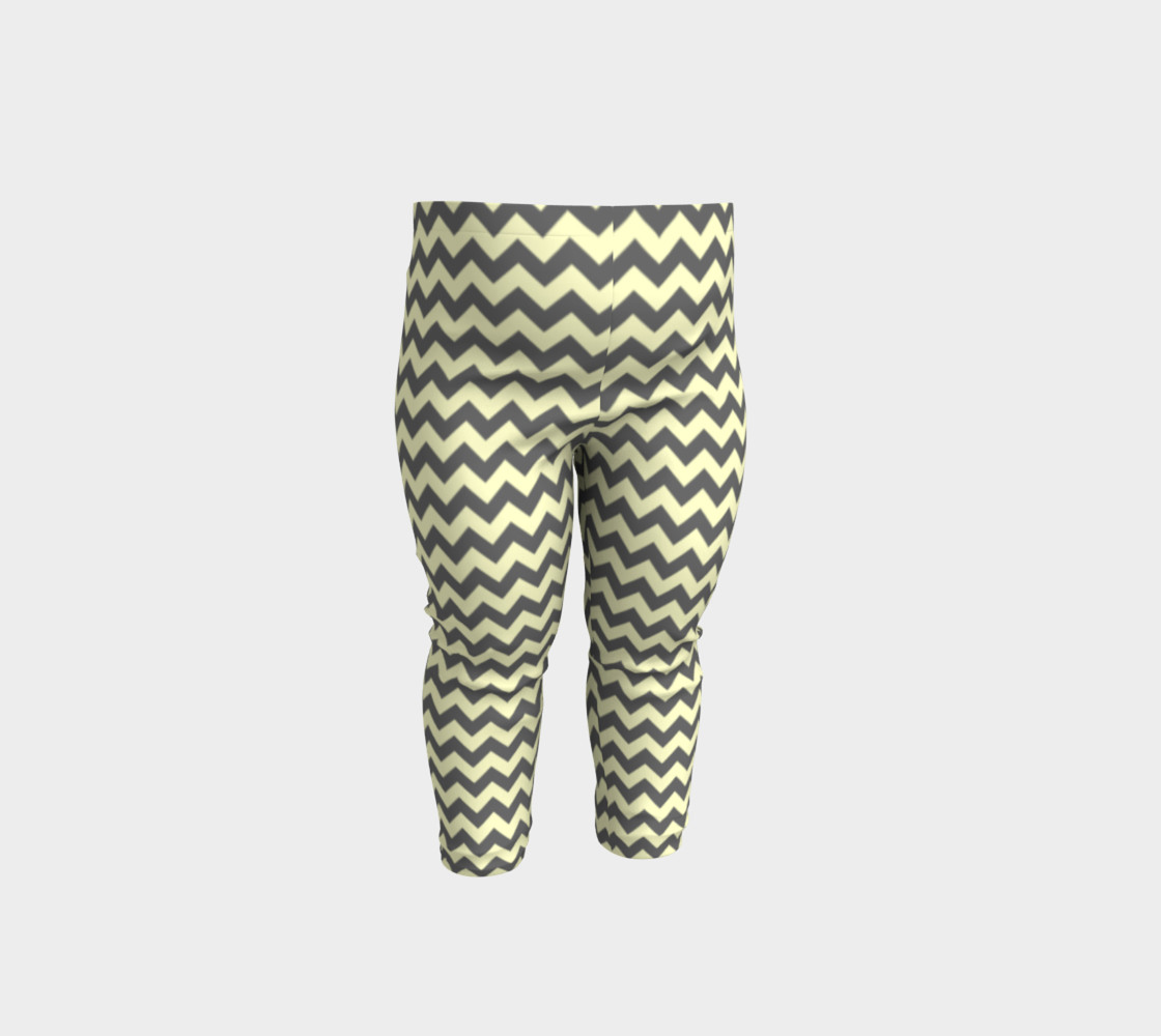 GREY & LINEN CHEVRON BABY LEGGINGS preview #1