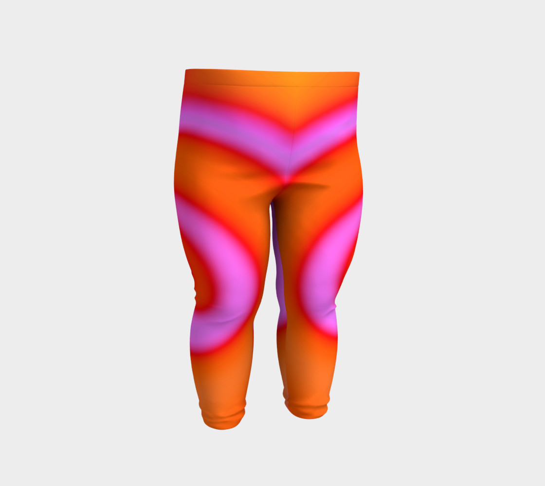 Bright Colorful Orange Pink Swirl Abstract preview #2