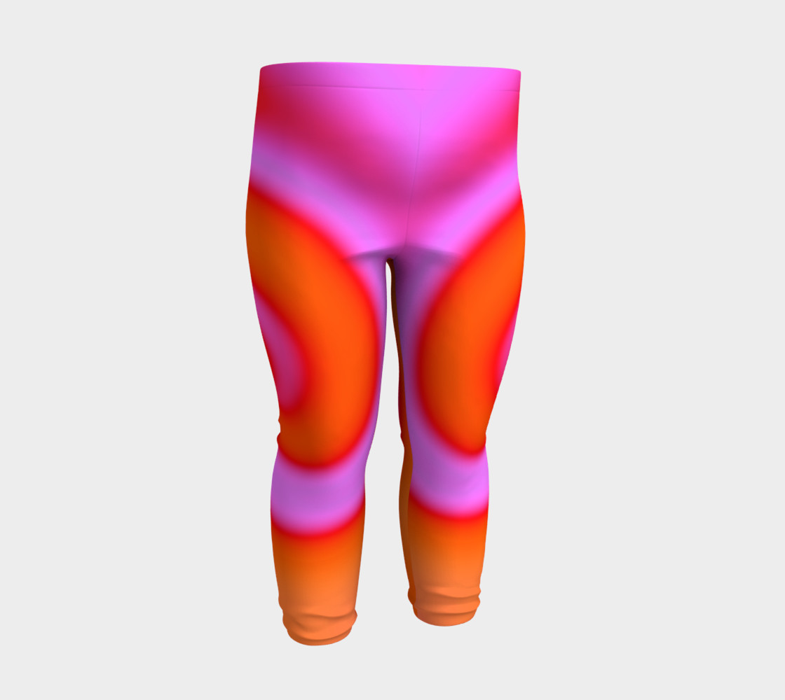 Bright Colorful Orange Pink Swirl Abstract preview #3