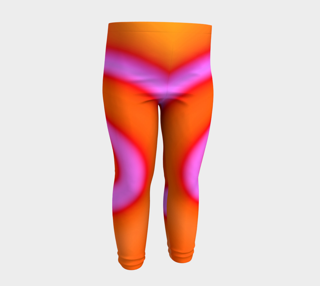 Bright Colorful Orange Pink Swirl Abstract preview #4
