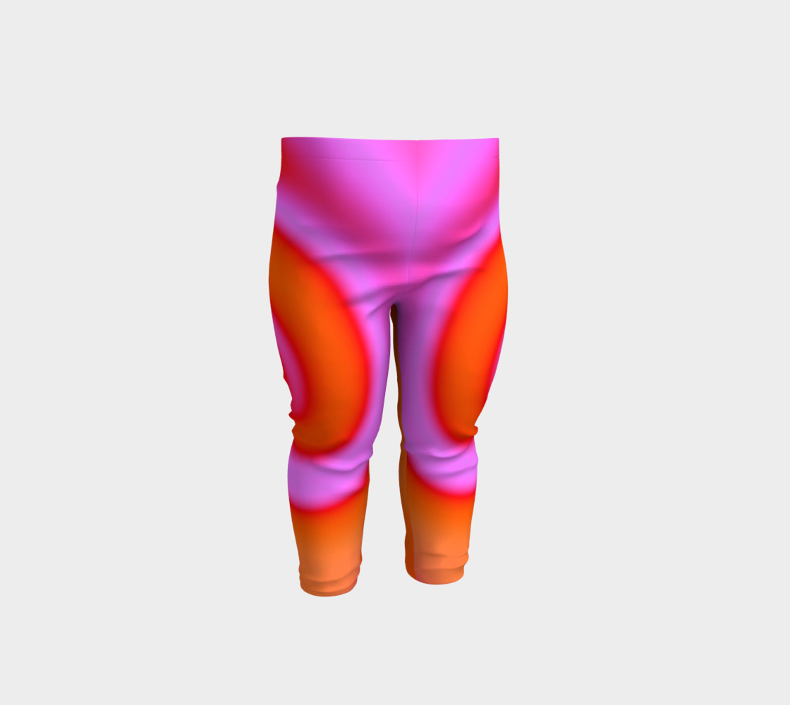 Bright Colorful Orange Pink Swirl Abstract preview #1