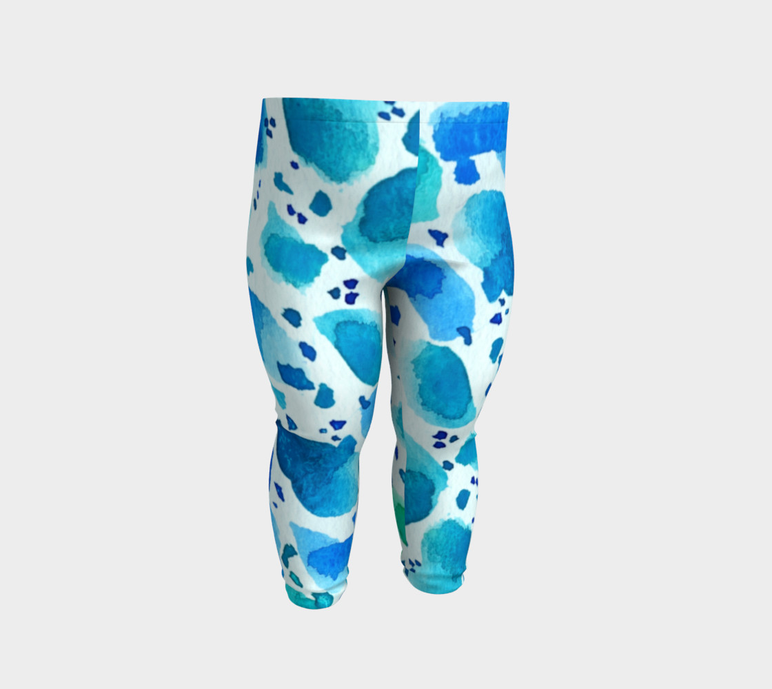 Blue Watercolor Dalmatian Spots preview #2