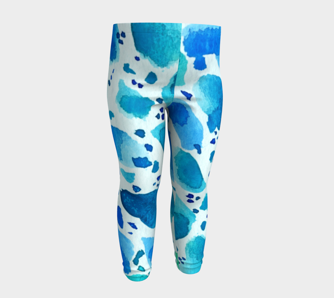 Blue Watercolor Dalmatian Spots preview #4