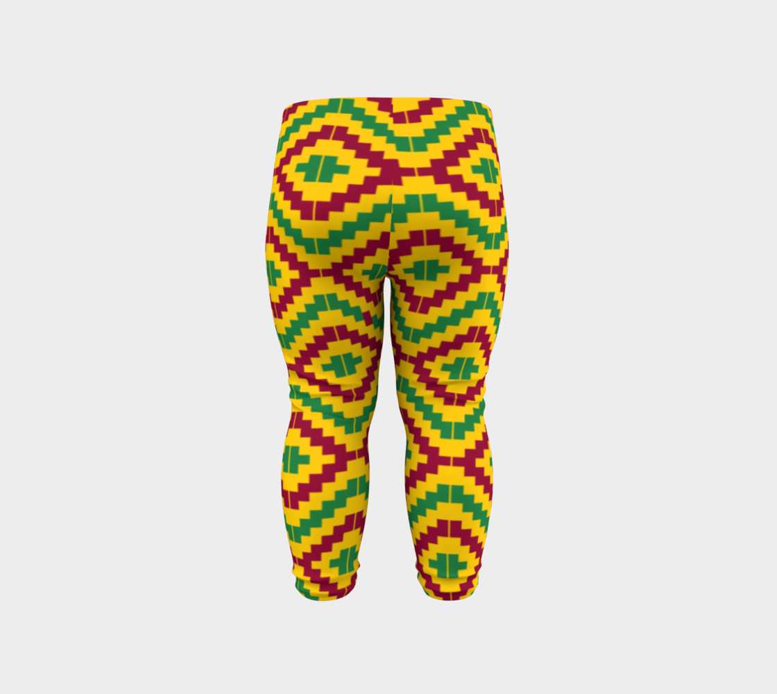 African Kente Print Baby Leggings preview #6