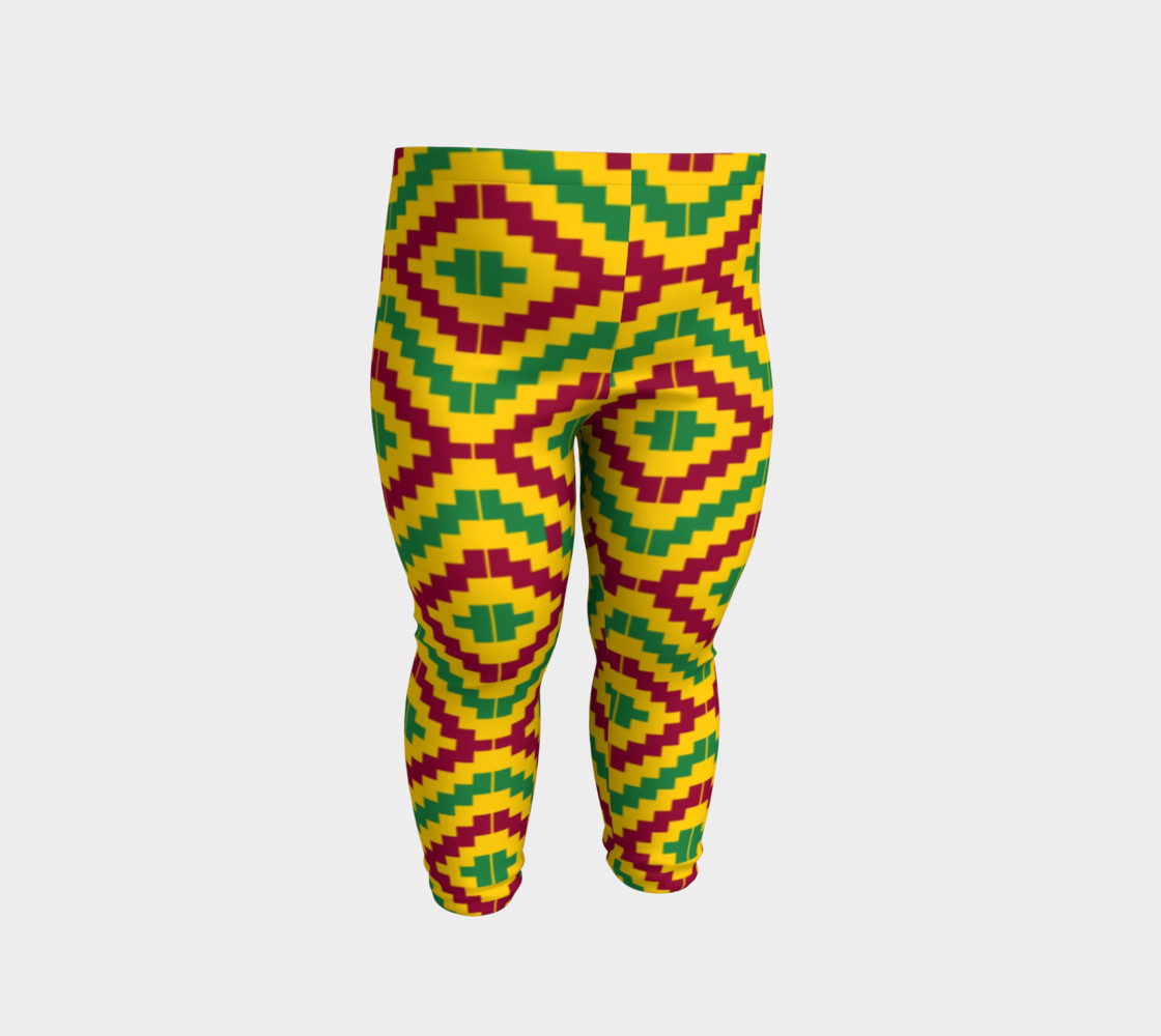 African Kente Print Baby Leggings preview #2