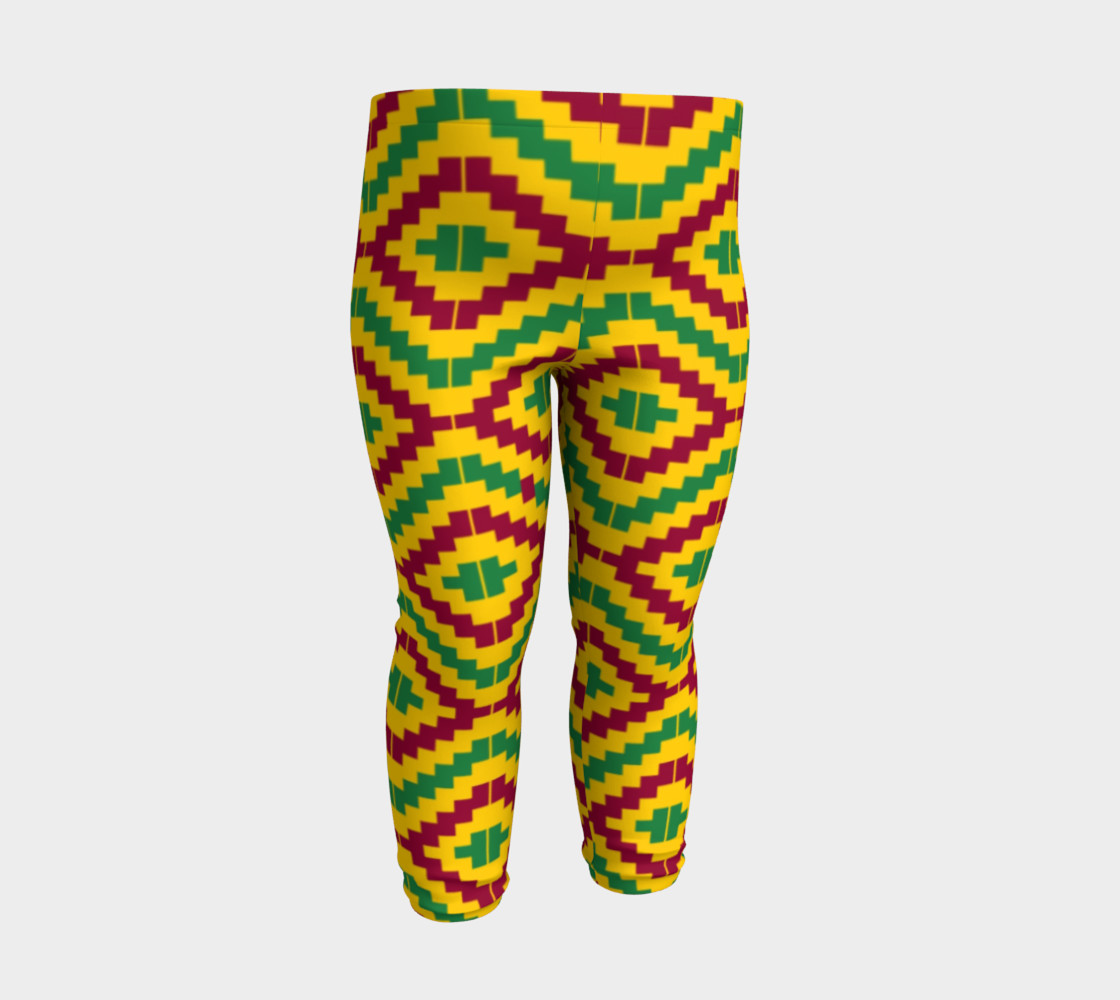 African Kente Print Baby Leggings preview #3