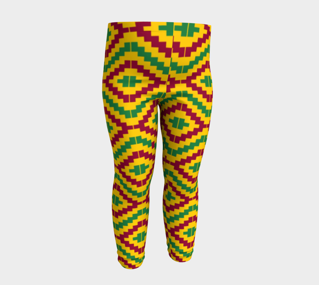 African Kente Print Baby Leggings preview #4