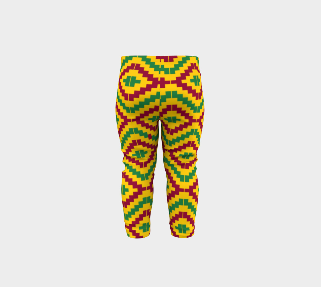 African Kente Print Baby Leggings preview #5