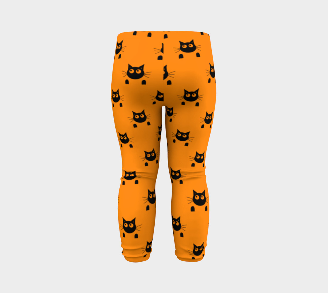 Halloween Cat Baby Leggings preview #7
