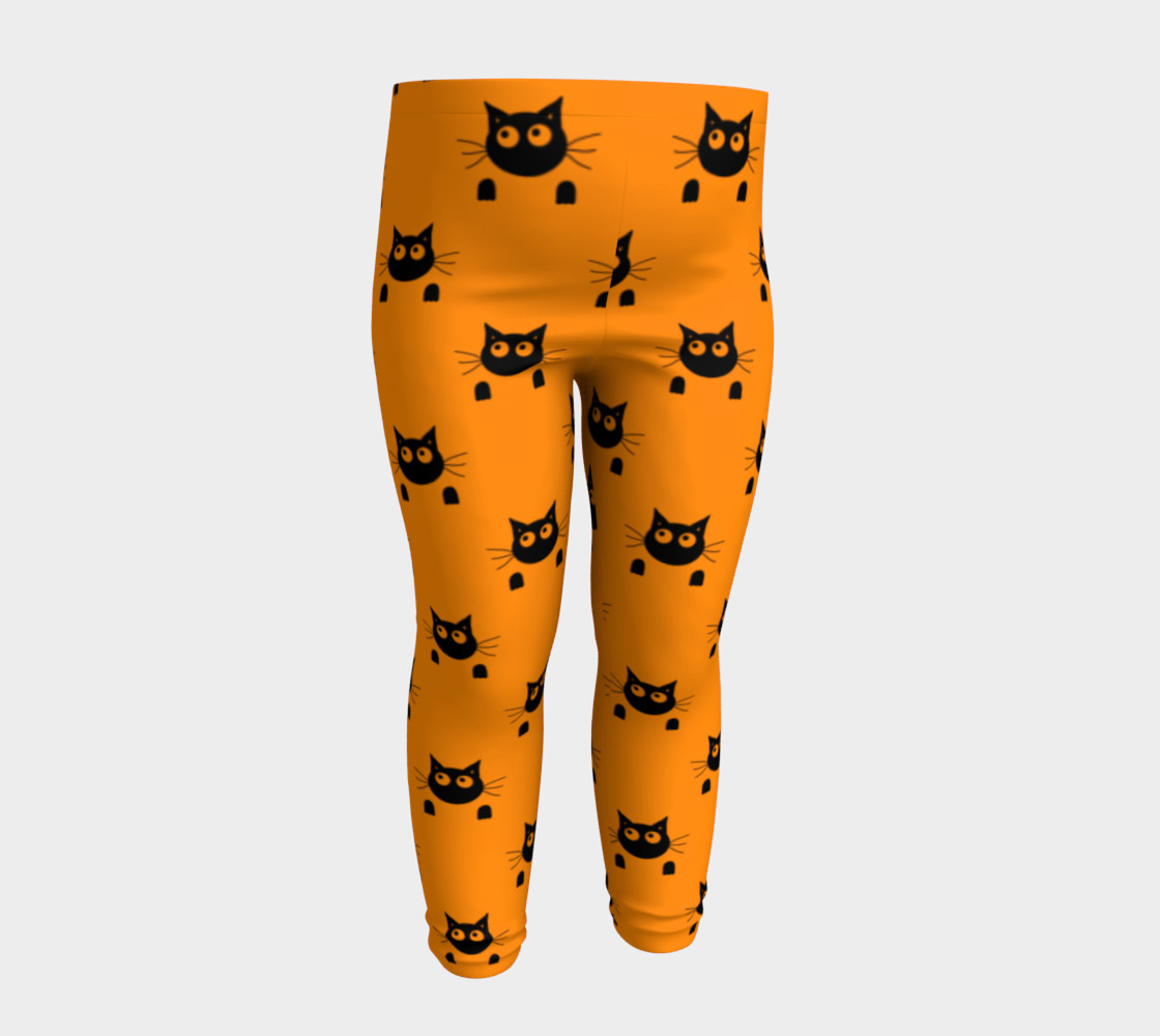 Halloween Cat Baby Leggings preview #4