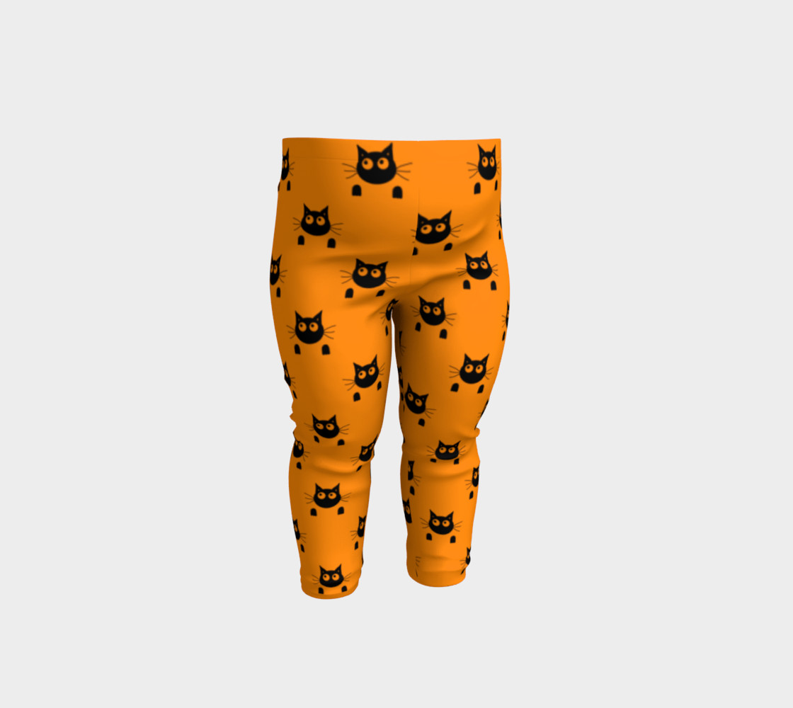 Halloween Cat Baby Leggings preview #1