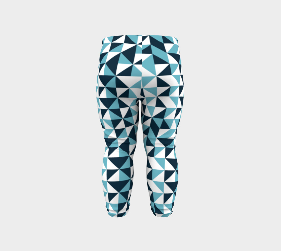Blue Triangles Baby Leggings preview #6