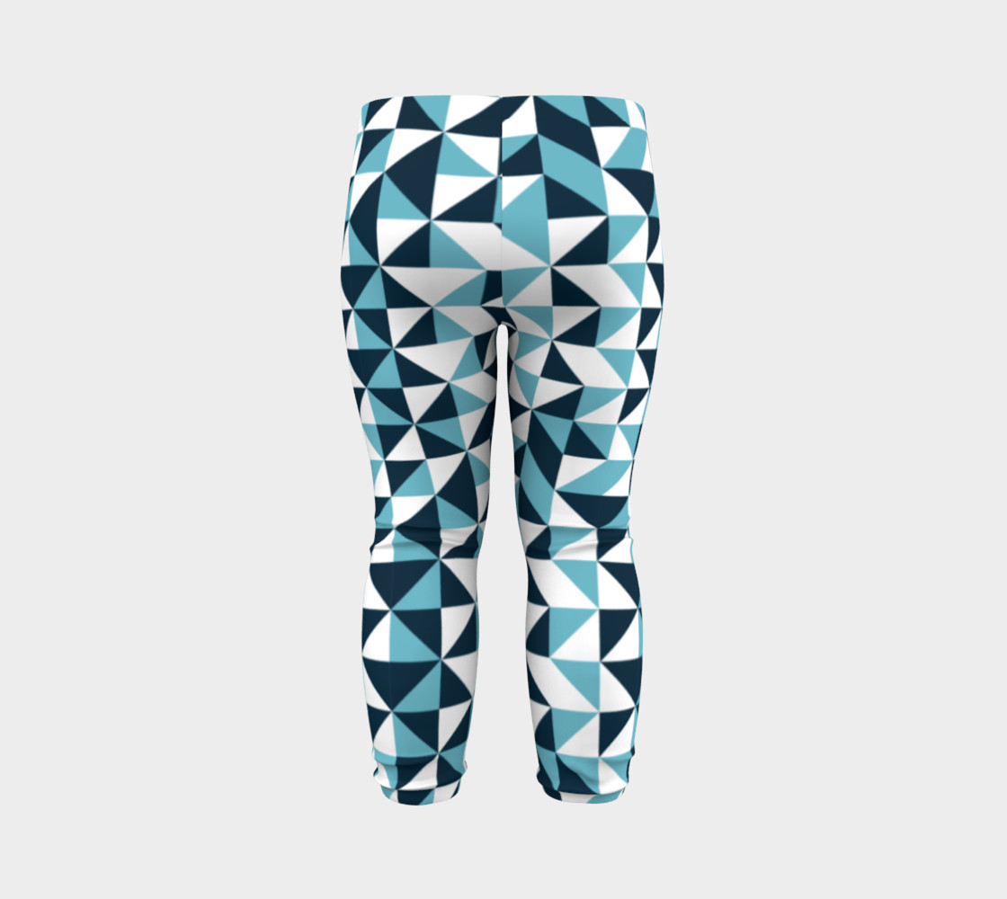Blue Triangles Baby Leggings preview #7