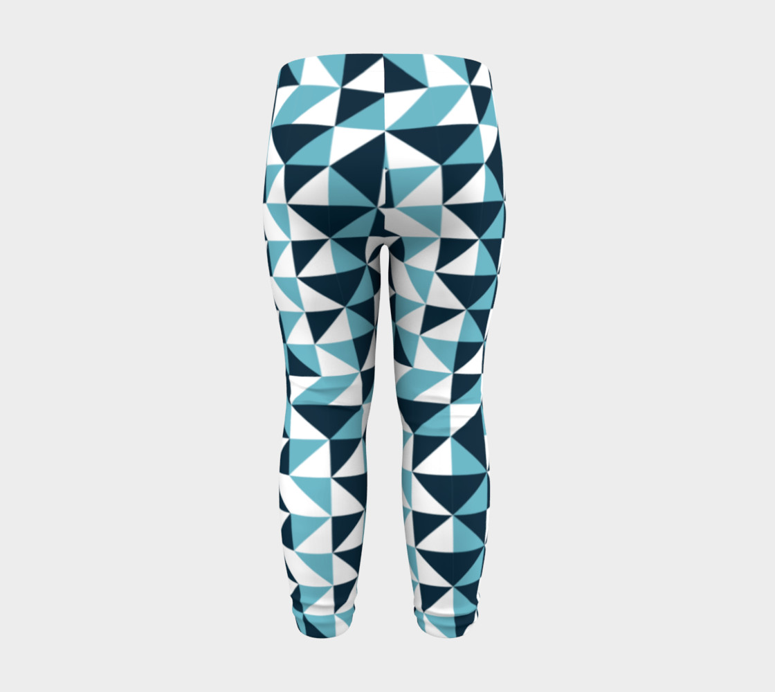 Blue Triangles Baby Leggings preview #8