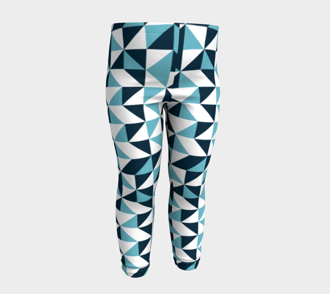 Blue Triangles Baby Leggings preview #4