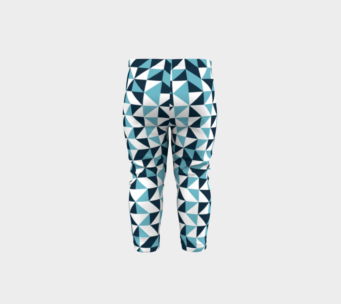 Blue Triangles Baby Leggings preview #5