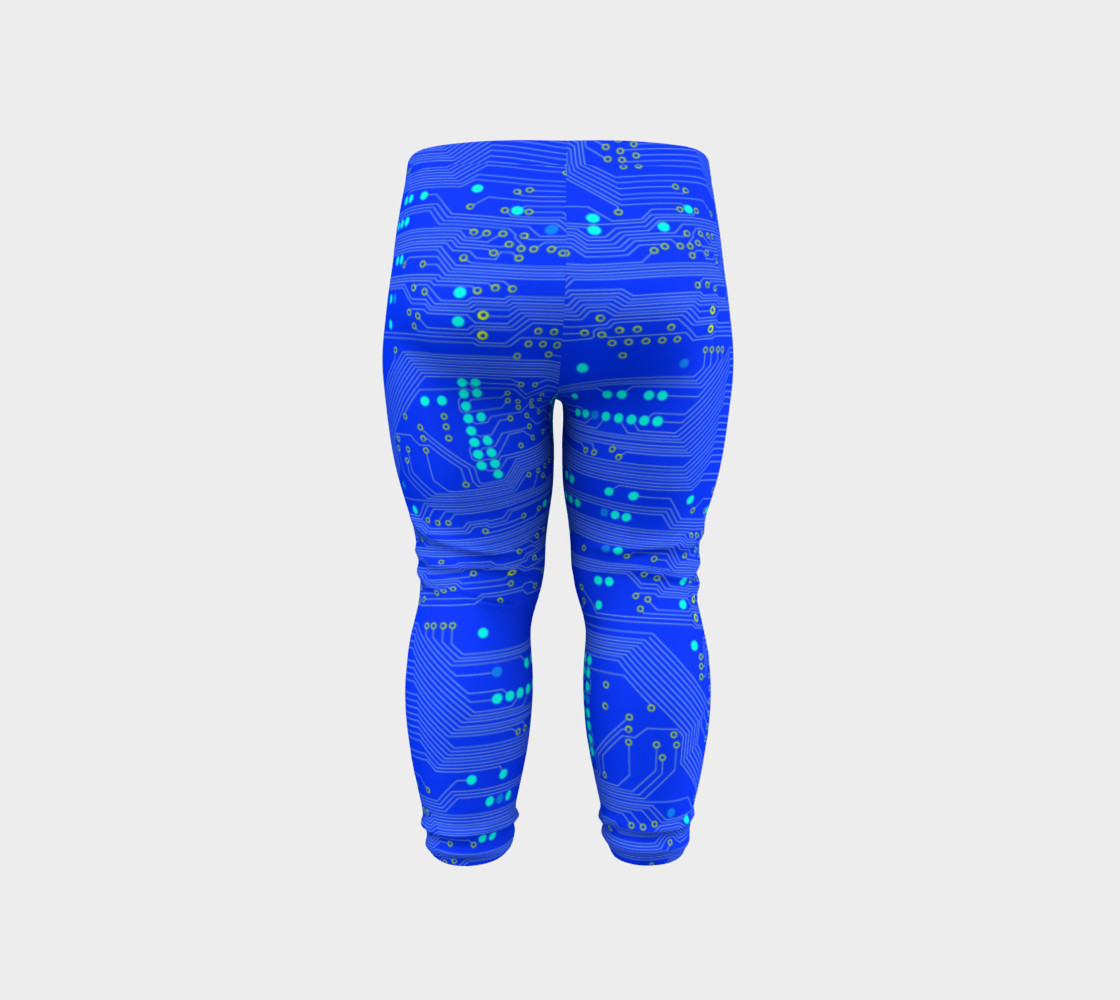 Blue Circuit Board - Baby Leggings preview #6