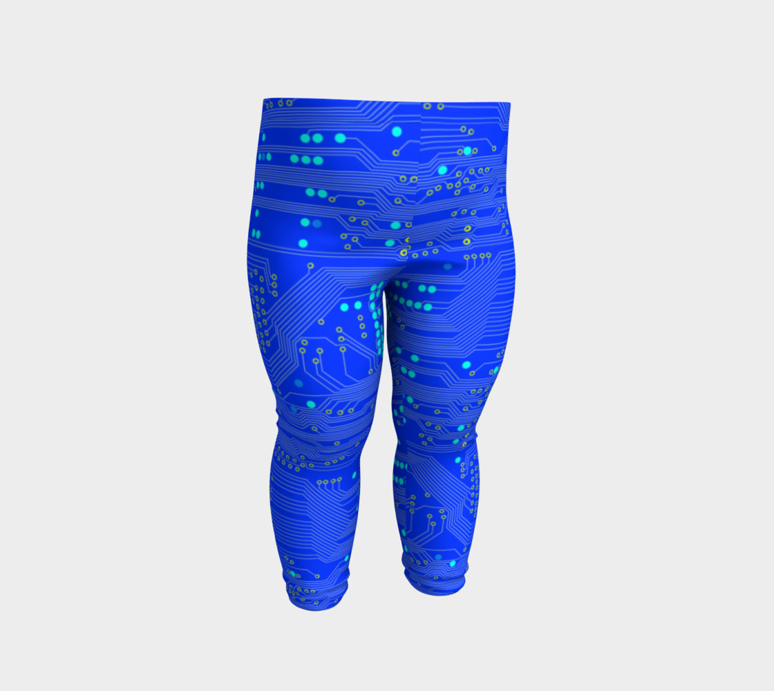 Blue Circuit Board - Baby Leggings preview #2