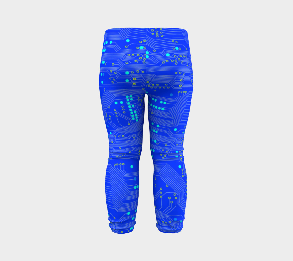 Blue Circuit Board - Baby Leggings preview #7