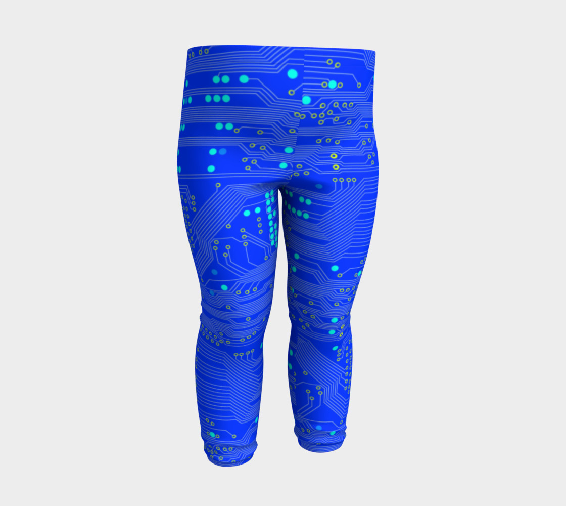 Blue Circuit Board - Baby Leggings preview #3