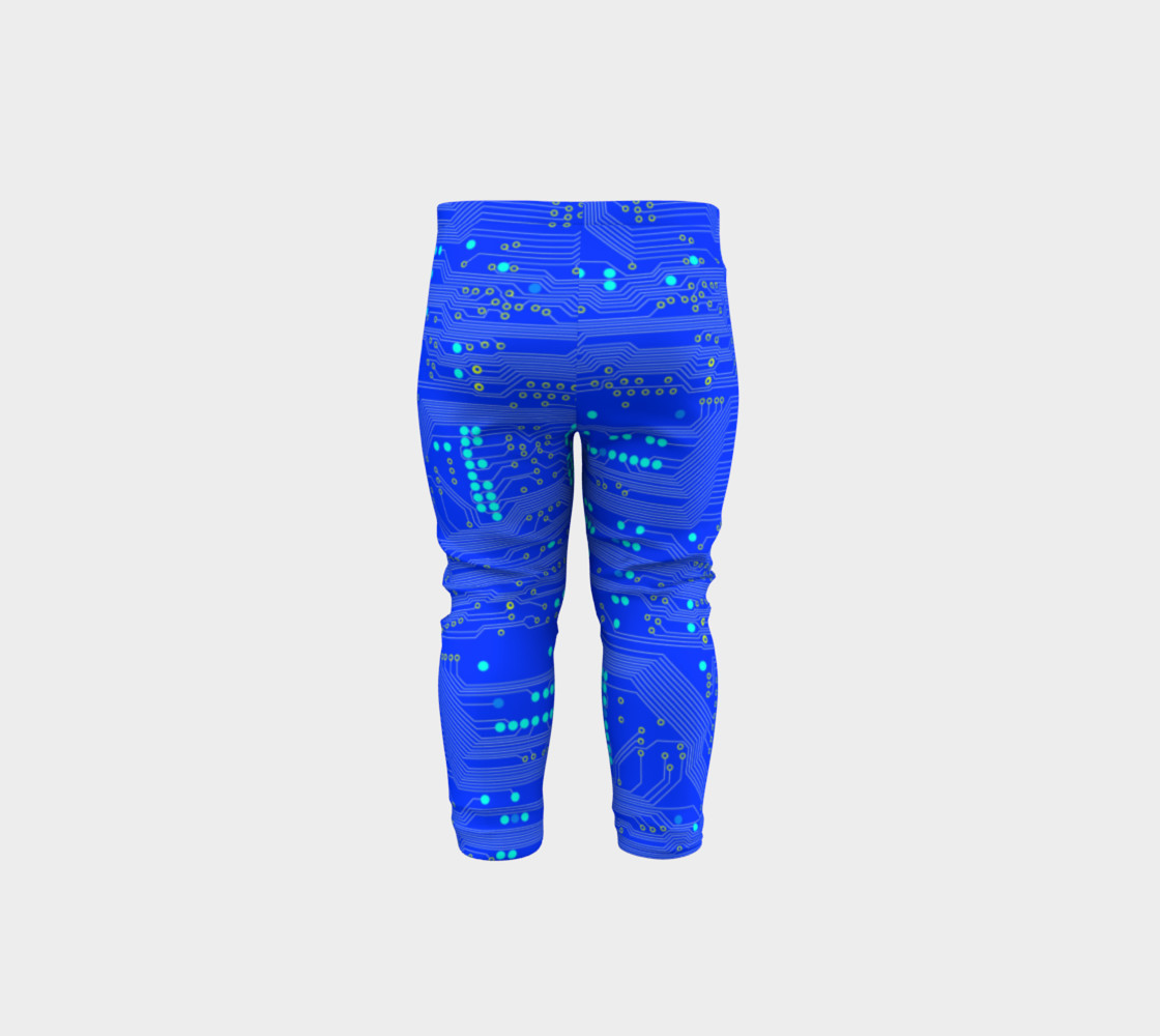 Blue Circuit Board - Baby Leggings preview #5