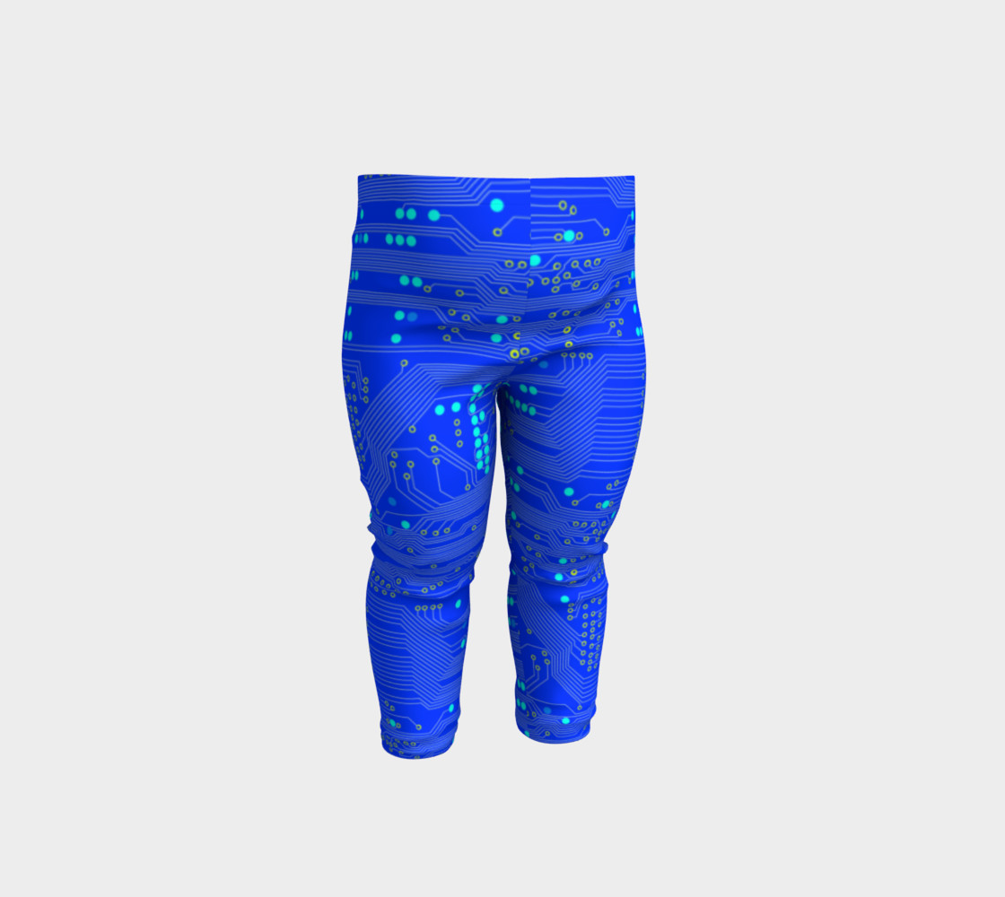 Blue Circuit Board - Baby Leggings preview #1