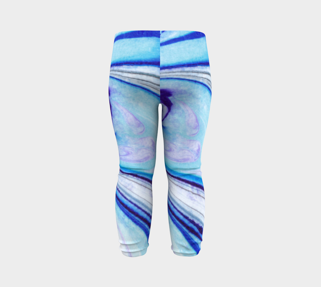Blue Marble Abstract Pattern - Baby Leggings preview #7