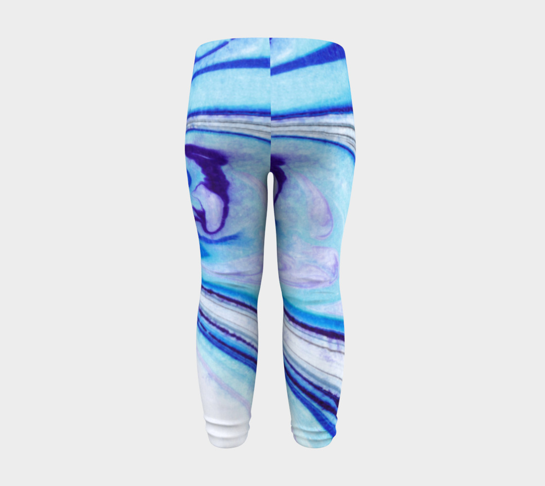 Blue Marble Abstract Pattern - Baby Leggings preview #8