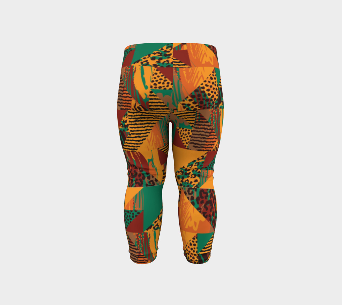 Abstract Safari Print Baby Leggings preview #6