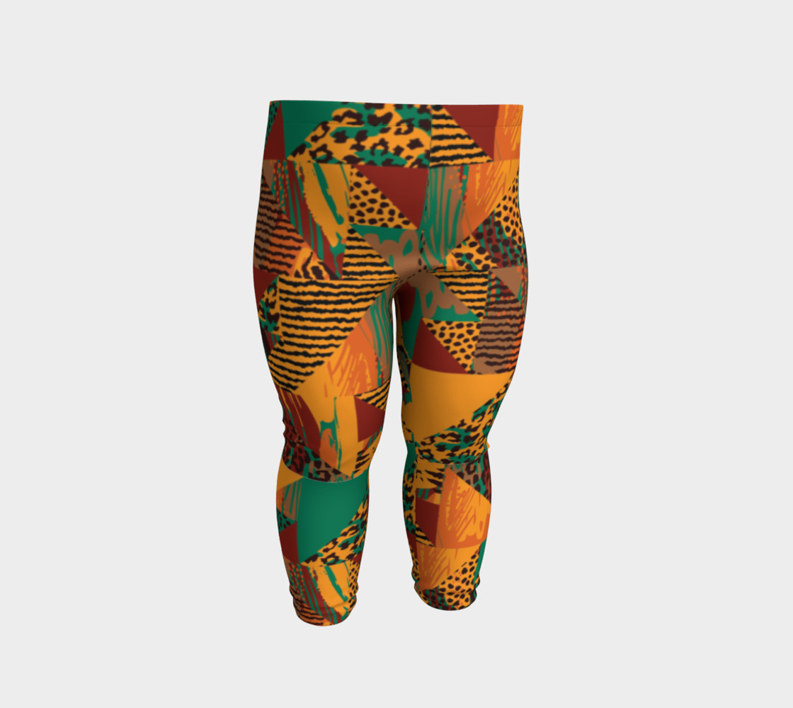 Abstract Safari Print Baby Leggings preview #2