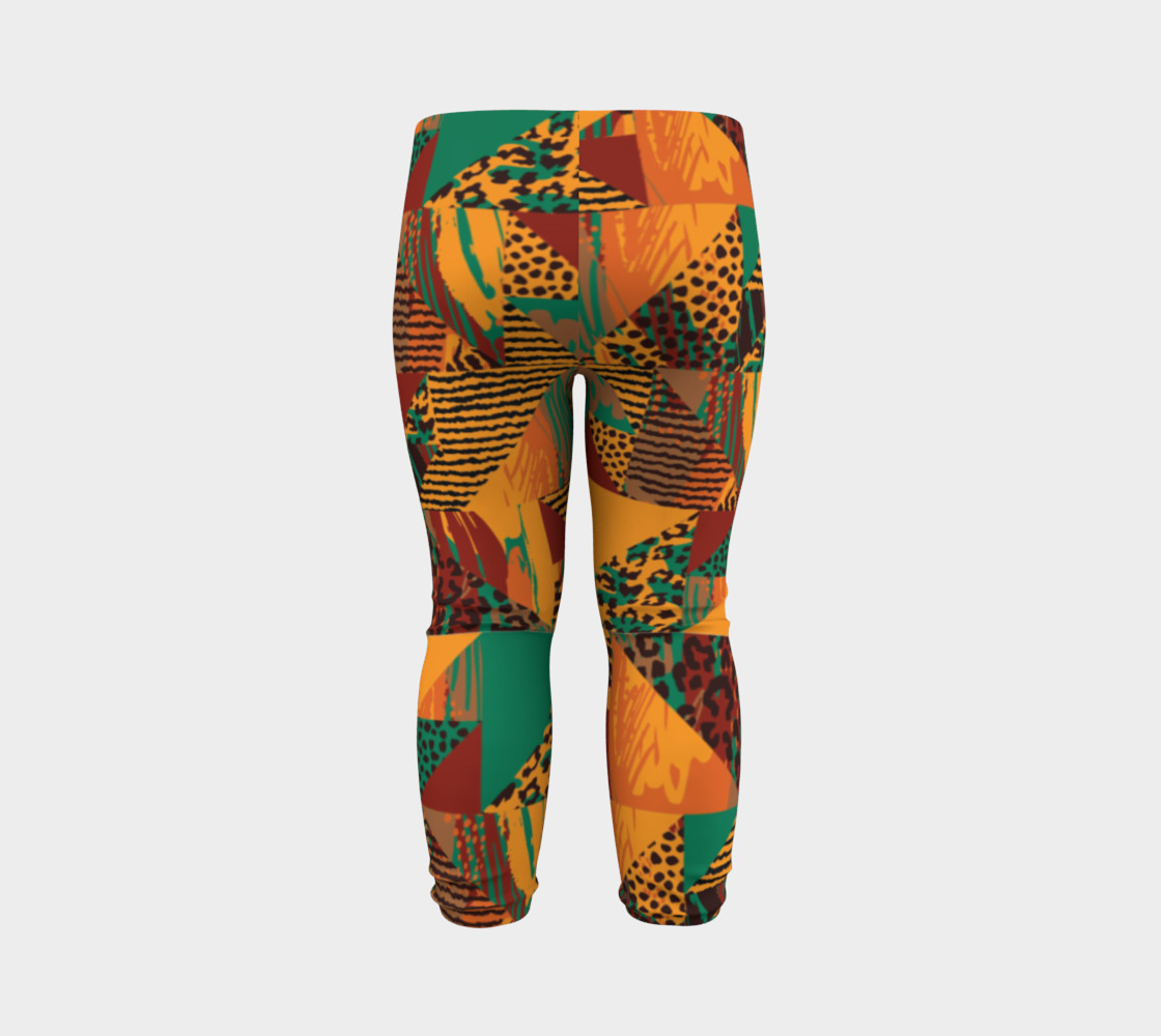 Abstract Safari Print Baby Leggings preview #7