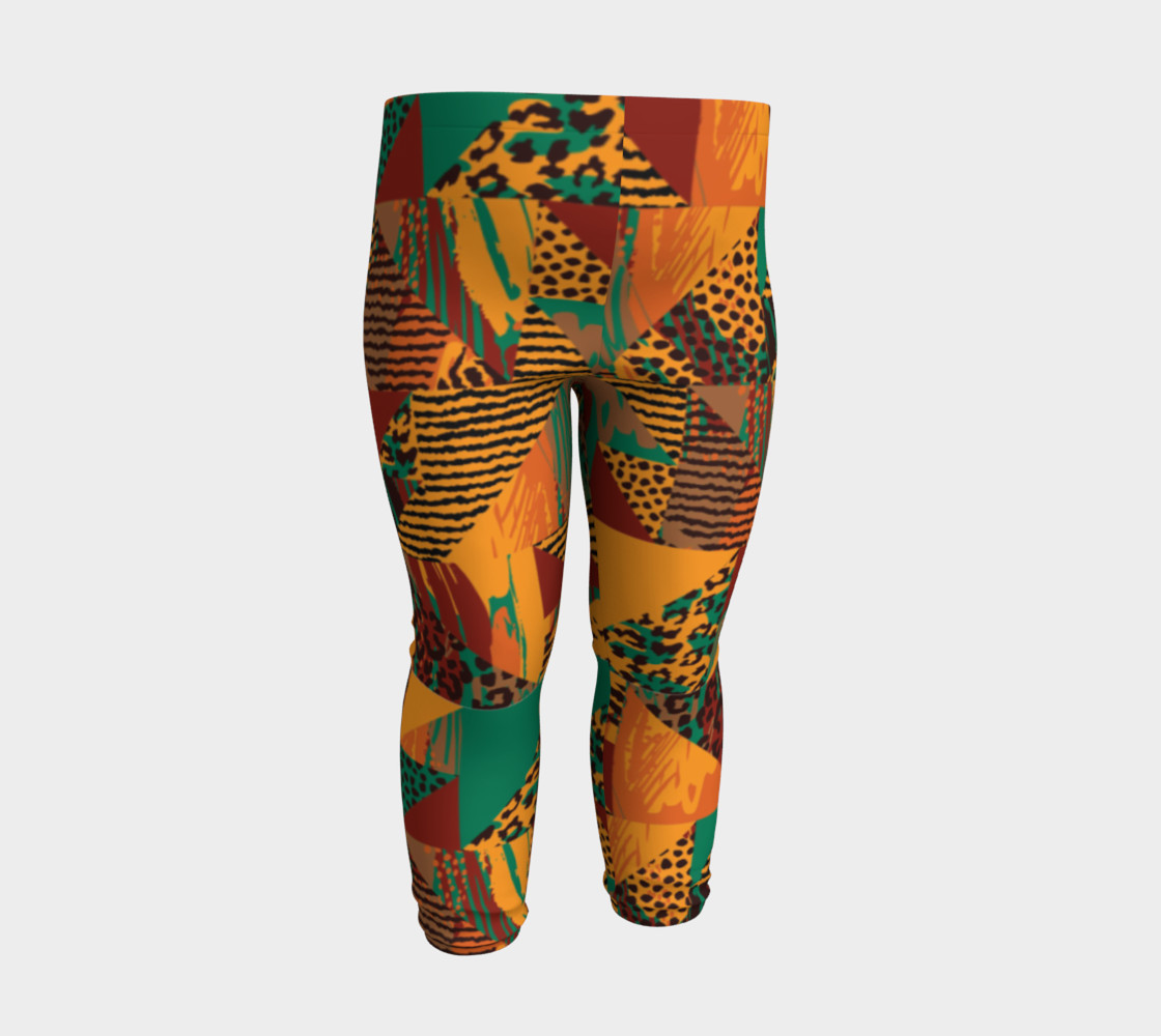 Abstract Safari Print Baby Leggings preview #3