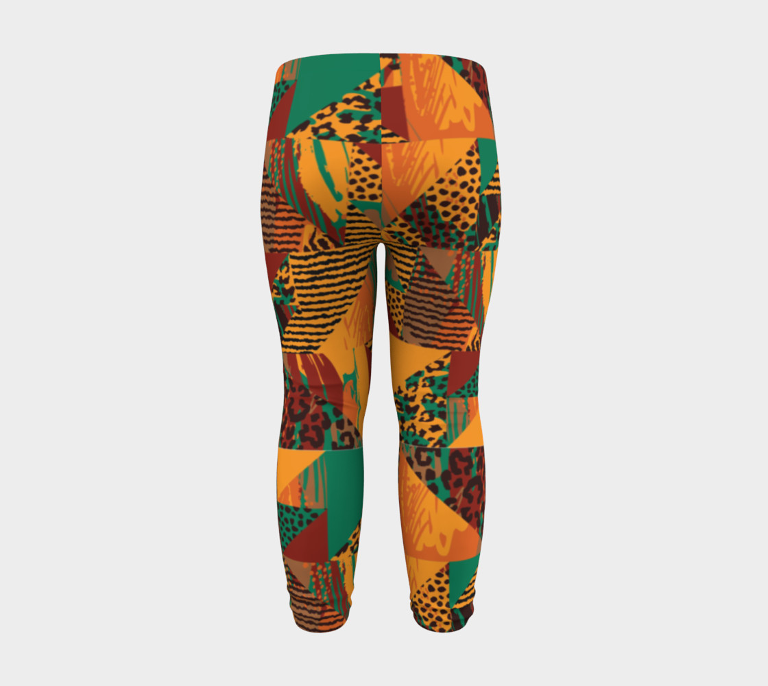 Abstract Safari Print Baby Leggings preview #8