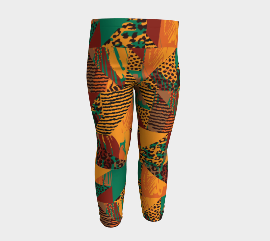 Abstract Safari Print Baby Leggings preview #4
