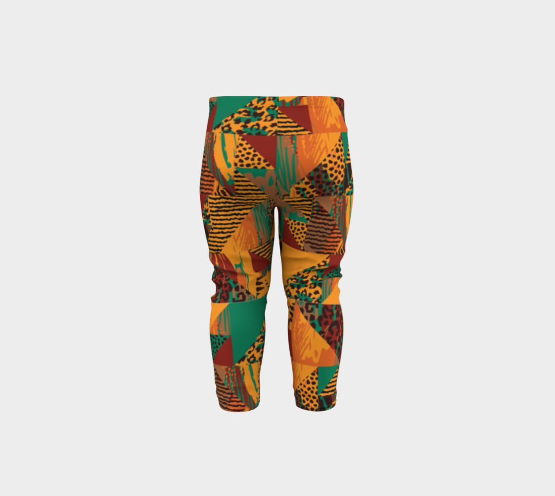 Abstract Safari Print Baby Leggings preview #5