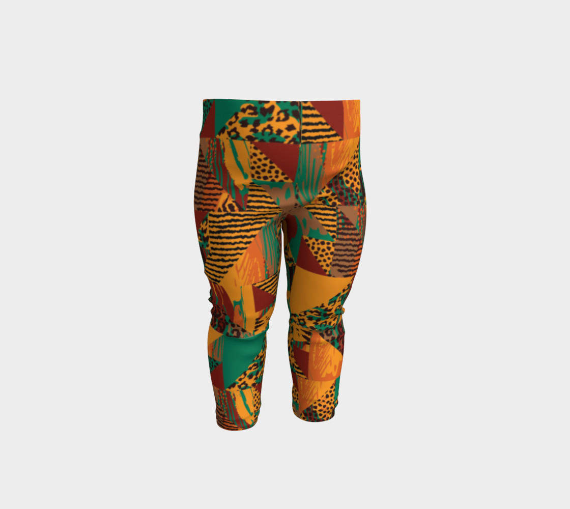 Abstract Safari Print Baby Leggings preview #1