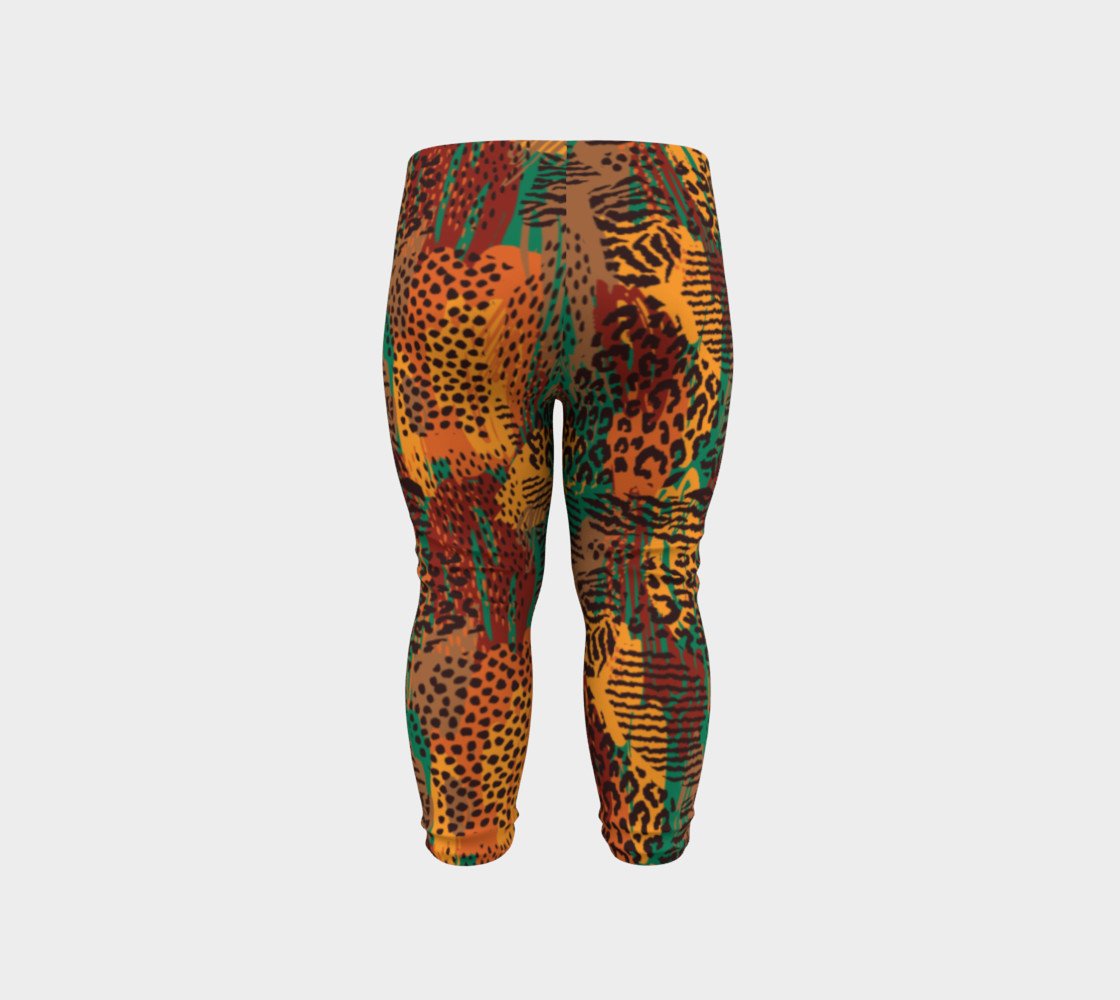 Safari Animal Print Mashup Baby Leggings preview #6
