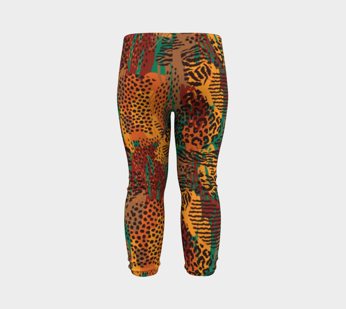 Safari Animal Print Mashup Baby Leggings preview #7