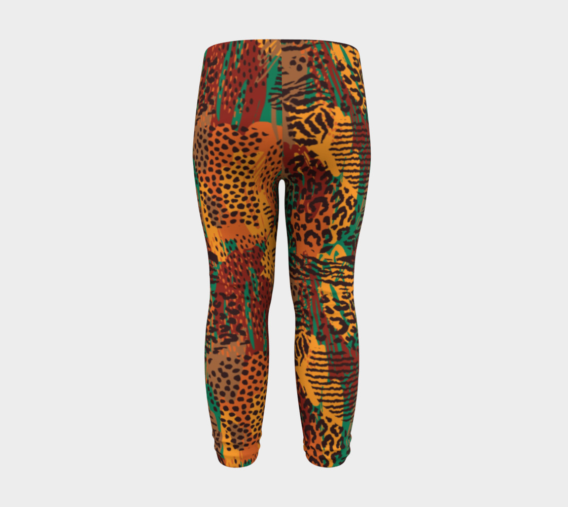 Safari Animal Print Mashup Baby Leggings preview #8