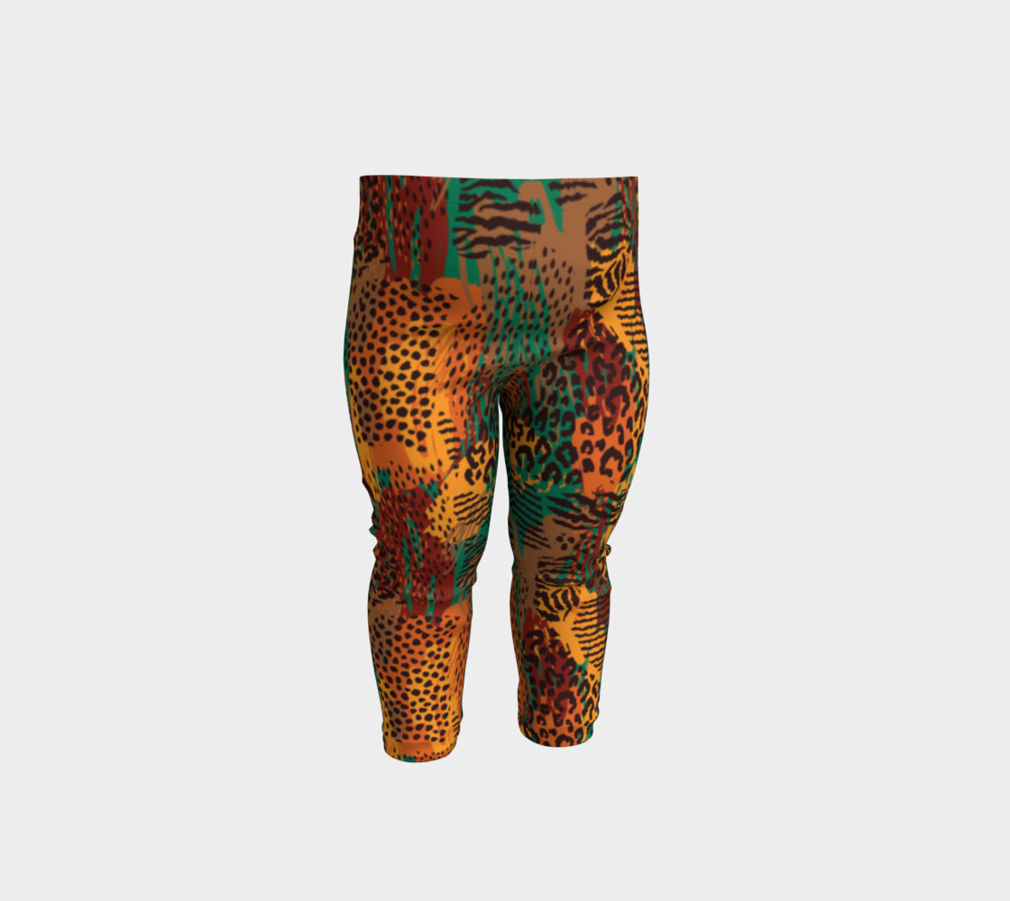 Safari Animal Print Mashup Baby Leggings preview #1