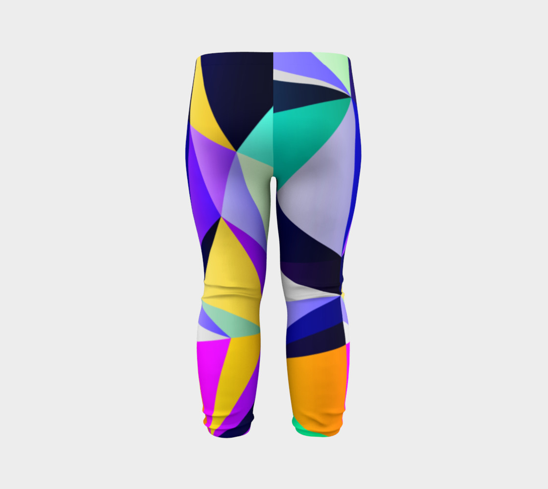 Geometric Polygon Purple Pattern - Baby Leggings preview #7