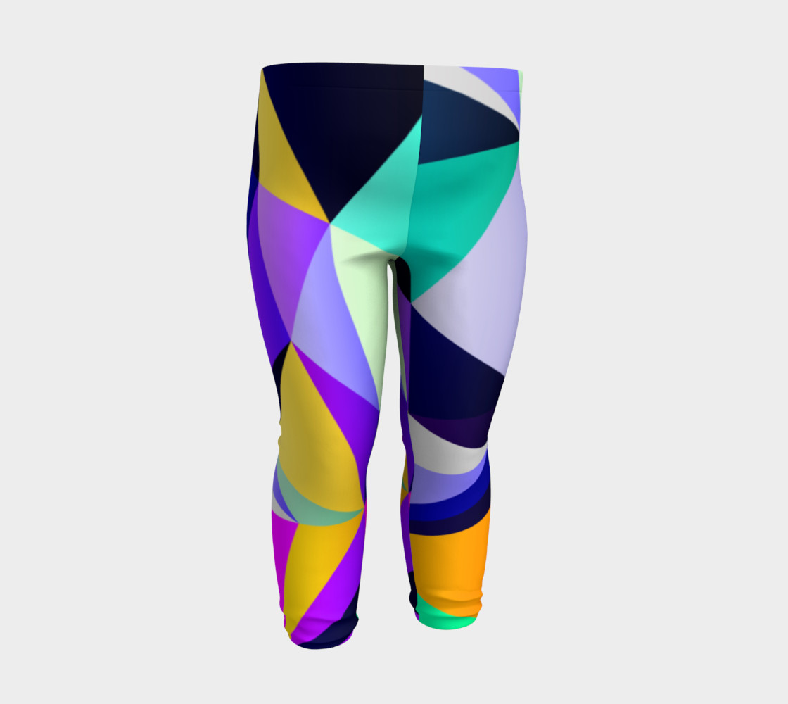 Geometric Polygon Purple Pattern - Baby Leggings preview #3
