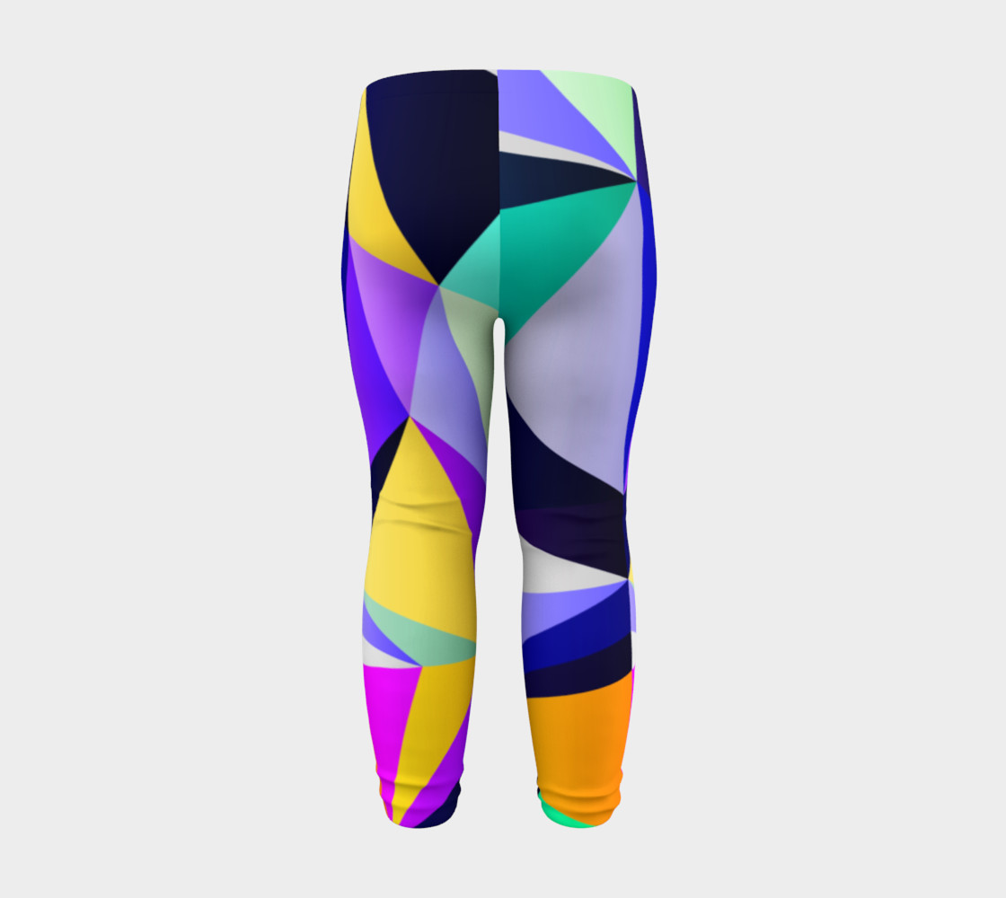 Geometric Polygon Purple Pattern - Baby Leggings preview #8