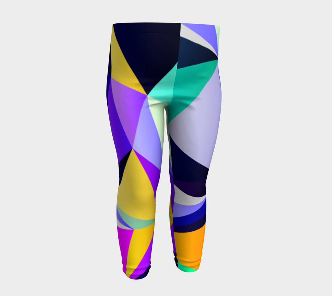 Geometric Polygon Purple Pattern - Baby Leggings preview #4