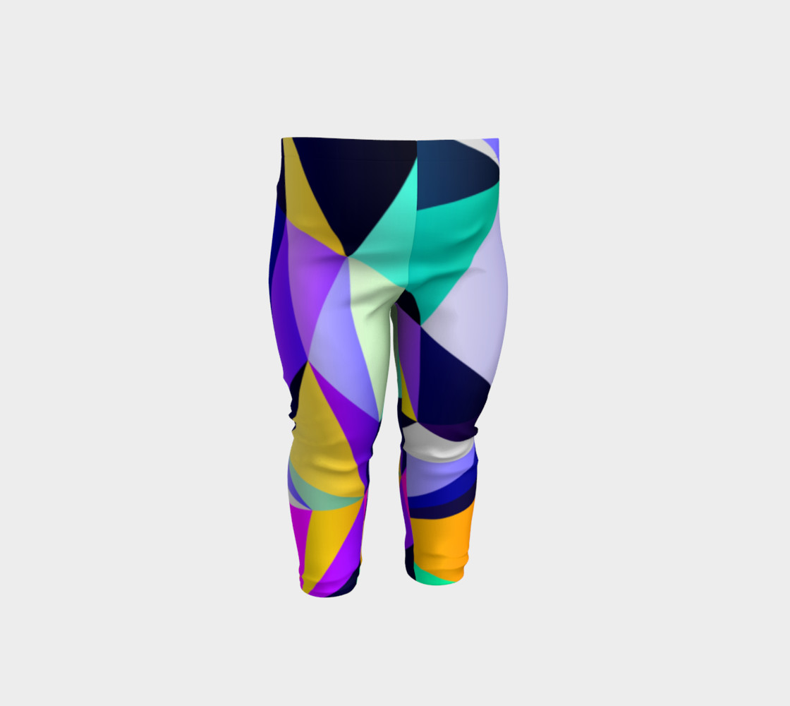 Geometric Polygon Purple Pattern - Baby Leggings preview #1