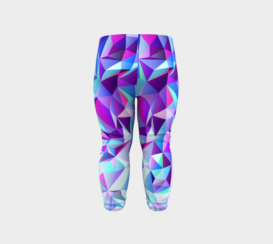 Abstract Geometric Polygon Purple Ombre - Baby Leggings preview #6